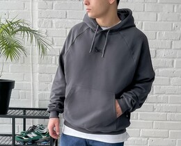 Фото - Сіре універсальне худі Staff gray logo oversize - Men box