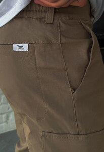 Фото - Светло-коричневые мужские штаны Staff du cargo light brown - Men box