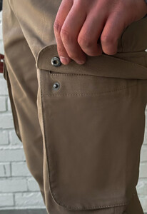 Фото - Светло-коричневые мужские штаны Staff du cargo light brown - Men box