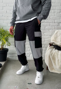 Фото - Молодежные штаны со вставками Staff st black reflective - Men box