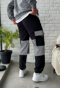 Фото - Молодежные штаны со вставками Staff st black reflective - Men box