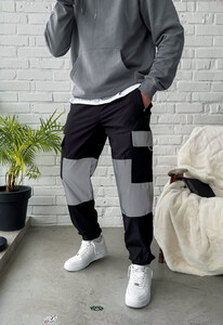Фото - Молодежные штаны со вставками Staff st black reflective - Men box