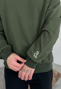 Фото - Повседневный свитшот цвета хаки Staff s khaki oversize - Men box