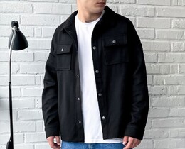 Фото - Базова чорна сорочка-куртка Staff lis black - Men box