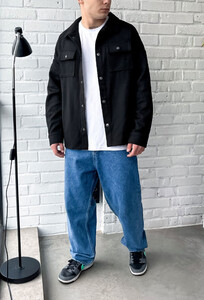 Фото - Базова чорна сорочка-куртка Staff lis black - Men box