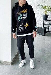 Фото - Худи с разноцветным принтом Staff culture oversize - Men box