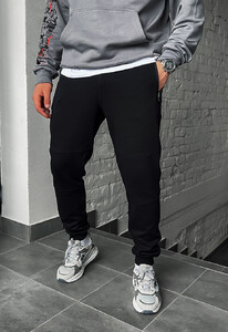 Фото - Черные универсальные спортивные штаны Staff te black - Men box