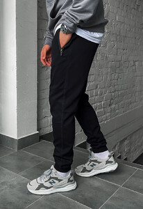 Фото - Черные универсальные спортивные штаны Staff te black - Men box
