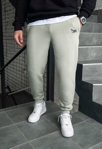 Фото - Серо-зеленые спортивные штаны Staff green gray logo - Men box