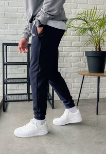 Фото - Мужские темно-синие спортивные штаны Staff navy logo - Men box