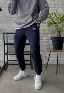 Фото - Мужские темно-синие спортивные штаны Staff navy logo - Men box