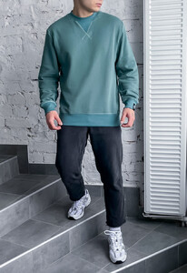 Фото - Базовий бірюзовий світшот Staff turquoise basic - Men box