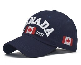 Фото - Міська бейсболка Narason темно-синя з лого Canada - Men box