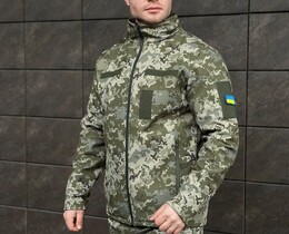 Фото - Военная пиксельная куртка Pobedov Shadow с липучками - Men box