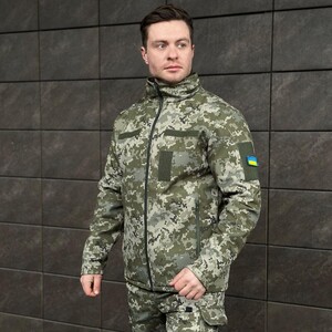 Фото - Военная пиксельная куртка Pobedov Shadow с липучками - Men box