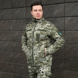 Фото - Военная пиксельная куртка Pobedov Shadow с липучками - Men box