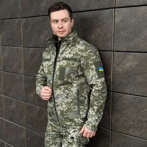Фото - Военная пиксельная куртка Pobedov Shadow с липучками - Men box