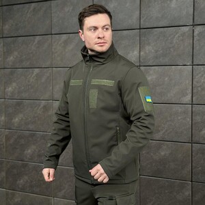 Фото - Куртка з липучками від Pobedov Shadow кольору хакі - Men box
