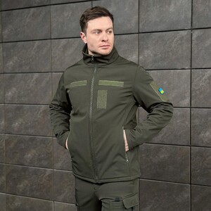 Фото - Куртка з липучками від Pobedov Shadow кольору хакі - Men box