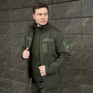 Фото - Куртка з липучками від Pobedov Shadow кольору хакі - Men box