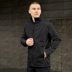 Фото - Однотонна куртка бренду Pobedov Shadow чорного кольору - Men box