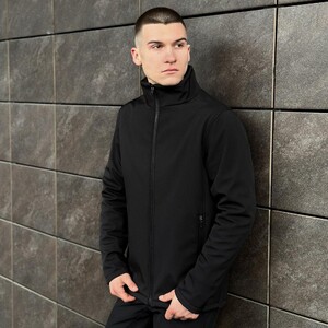 Фото - Однотонна куртка бренду Pobedov Shadow чорного кольору - Men box