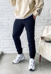 Фото - Спортивные штаны темно-синего цвета Staff navy zip - Men box