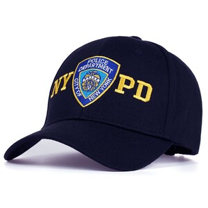 Фото - Мужская хлопковая кепка Narason темно-синего цвета NYPD - Men box