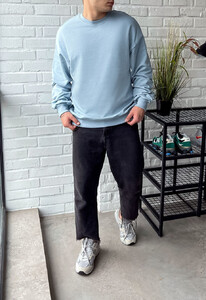 Фото - Светло-голубой оверсайз свитшот Staff s light blue oversize - Men box