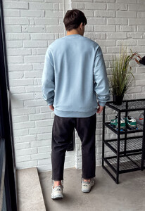 Фото - Светло-голубой оверсайз свитшот Staff s light blue oversize - Men box