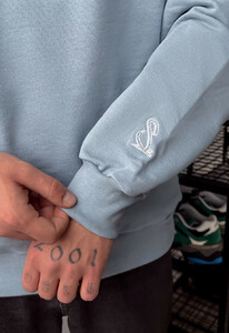 Фото - Светло-голубой оверсайз свитшот Staff s light blue oversize - Men box