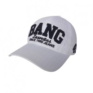 Фото - Унісекс бейсболка від бренду Sport Line біла з лого BANG - Men box