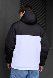 Фото - Брендированная мужская куртка Staff mo black & white - Men box