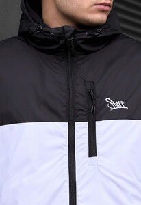 Фото - Брендированная мужская куртка Staff mo black & white - Men box