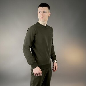 Фото - Світшот бавовняний Pobedov 001. Колір: світлий хакі - Men box