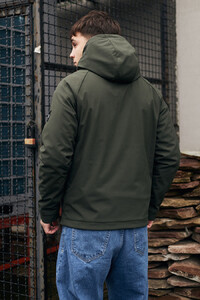 Фото - Однотонна куртка кольору хакі Staff soft shell re khaki - Men box