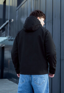 Фото - Базовая куртка черного цвета Staff soft shell re black - Men box