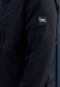 Фото - Базовая куртка черного цвета Staff soft shell re black - Men box