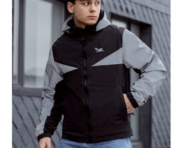Фото - Демисезонная куртка для парней Staff vob black & reflective - Men box