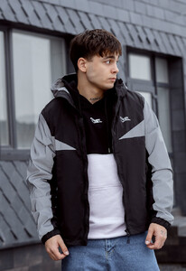Фото - Демисезонная куртка для парней Staff vob black & reflective - Men box