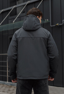Фото - Однотонная серая куртка Staff soft shell ber dark gray - Men box