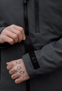 Фото - Однотонная серая куртка Staff soft shell ber dark gray - Men box