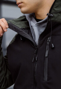 Фото - Двухцветная мужская куртка Staff soft shell ber black & khaki - Men box