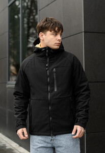 Фото - Базовая демисезонная куртка Staff soft shell ber black - Men box
