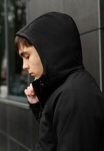 Фото - Базовая демисезонная куртка Staff soft shell ber black - Men box