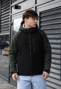 Фото - Двухцветная мужская куртка Staff soft shell re black & khaki - Men box