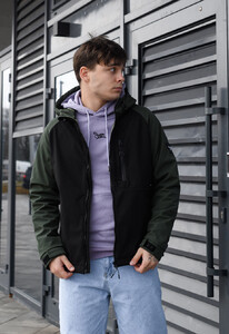 Фото - Двухцветная мужская куртка Staff soft shell re black & khaki - Men box