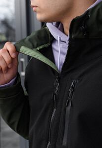 Фото - Двухцветная мужская куртка Staff soft shell re black & khaki - Men box