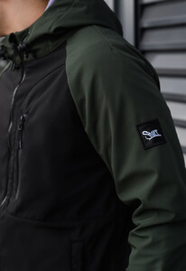 Фото - Двухцветная мужская куртка Staff soft shell re black & khaki - Men box
