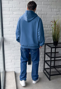 Фото - Мужское всесезонное худи Staff blue logo oversize - Men box